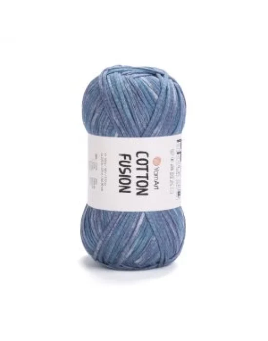 YarnArt Cotton Fusion El Örgü İpi – 100g 225m | %100 Pamuk, Hafif ve Yumuşak Doku | Yazlık Bluz, Çanta ve Aksesuar İçin İdeal