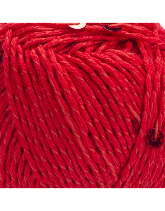 YarnArt Cotton Gold Paillettes – Işıltılı Pullu Pamuklu El Örgü İpi 50g | Yazlık Şal, Bluz, Aksesuar İçin Hafif ve Parlak İplik