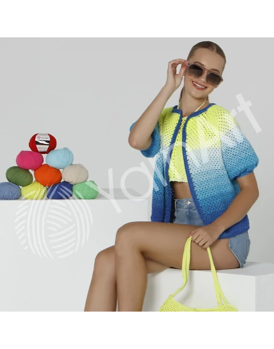 YarnArt Flowers Vivid - Ebruli El Örgü Ipi Ebruli-502