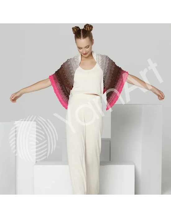 YarnArt Flowers Vivid - Ebruli El Örgü Ipi Ebruli-502