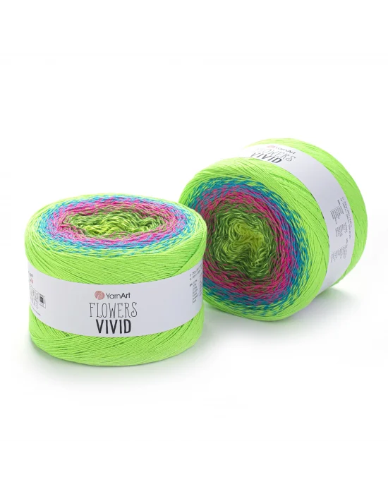 YarnArt Flowers Vivid - Ebruli El Örgü Ipi Ebruli-506