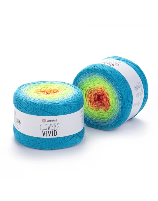 YarnArt Flowers Vivid - Ebruli El Örgü Ipi Ebruli-509