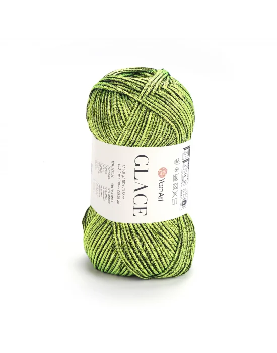 Yarnart Glace El Örgü İpi,100g / 210m – %52 Akrilik %48 Poliamid–Parlak Renkli Yazlık El Örgü İpi