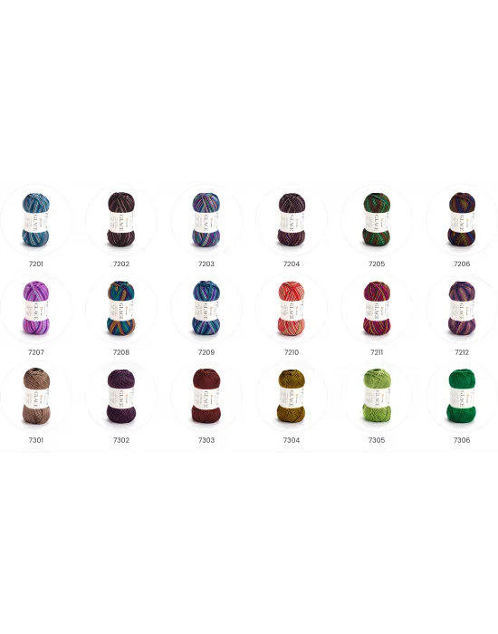 Yarnart Glace El Örgü İpi,100g / 210m – %52 Akrilik %48 Poliamid–Parlak Renkli Yazlık El Örgü İpi