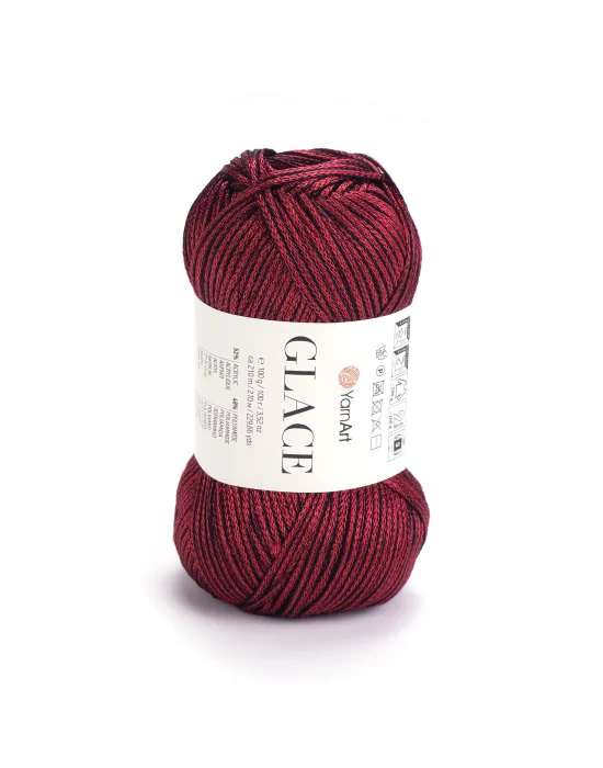 Yarnart Glace El Örgü İpi,100g / 210m – %52 Akrilik %48 Poliamid–Parlak Renkli Yazlık El Örgü İpi