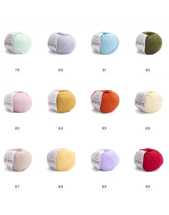 Yarnart Jeans 92 Zümrüt Yeşili 10lu Paket Amigurimi Bebek Ipi Yarn-Art Jeans 10 Adet