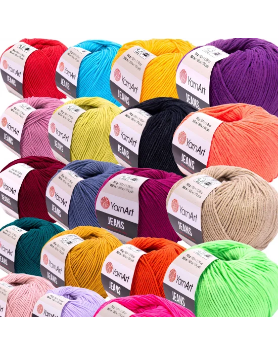 Yarnart Jeans 92 Zümrüt Yeşili 10lu Paket Amigurimi Bebek Ipi Yarn-Art Jeans 10 Adet