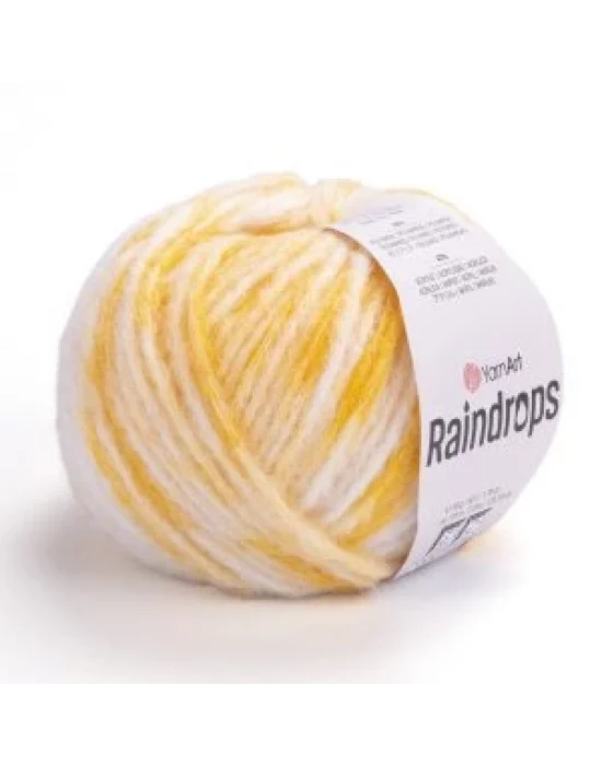 YarnArt Raindrops El Örgü İpi – 50g 115m | Yünlü, Akrilik ve Polyamid Karışımlı Orta Kalınlıkta Renkli İplik