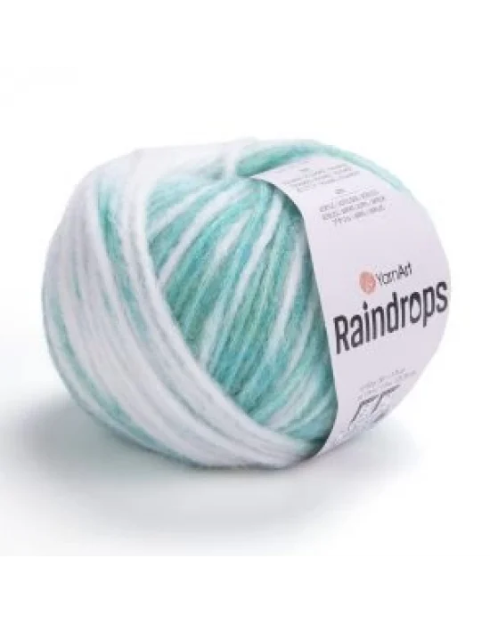 YarnArt Raindrops El Örgü İpi – 50g 115m | Yünlü, Akrilik ve Polyamid Karışımlı Orta Kalınlıkta Renkli İplik