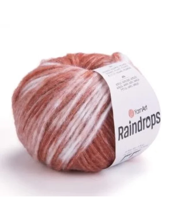YarnArt Raindrops El Örgü İpi – 50g 115m | Yünlü, Akrilik ve Polyamid Karışımlı Orta Kalınlıkta Renkli İplik