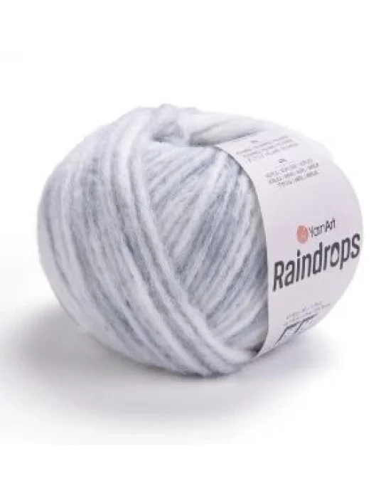 YarnArt Raindrops El Örgü İpi – 50g 115m | Yünlü, Akrilik ve Polyamid Karışımlı Orta Kalınlıkta Renkli İplik