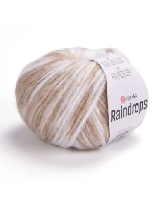 YarnArt Raindrops El Örgü İpi – 50g 115m | Yünlü, Akrilik ve Polyamid Karışımlı Orta Kalınlıkta Renkli İplik