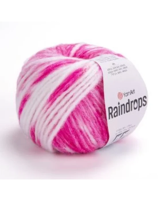 YarnArt Raindrops El Örgü İpi – 50g 115m | Yünlü, Akrilik ve Polyamid Karışımlı Orta Kalınlıkta Renkli İplik