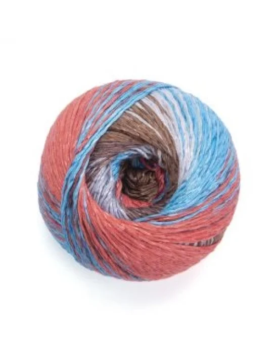 YarnArt Summer Dream 4311 Ebruli El Örgü İpi – 100g / 350m – %70 Pamuk %30 Viskoz – Yazlık İnce Renkli İplik