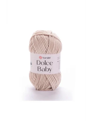 Dolce Baby - Kadife, Bebek El Örgü Ipi Taş Rengi-771