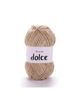 Dolce - Kadife El Örgü Ipi Koyu Bej-747