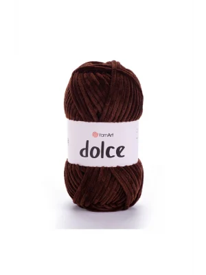 Dolce - Kadife El Örgü Ipi Koyu Kahverengi-775