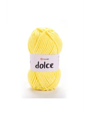 Dolce - Kadife El Örgü Ipi Sarı-851