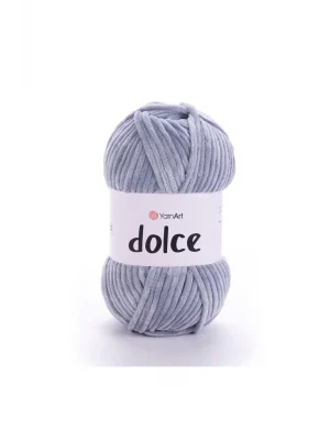 Dolce - Kadife El Örgü Ipi Gri-mavi-782
