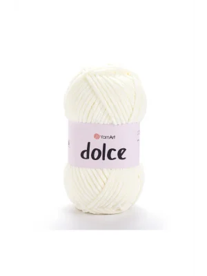 Dolce - Kadife El Örgü Ipi Krem-856