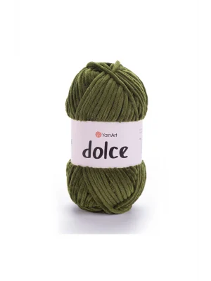 Dolce - Kadife El Örgü Ipi Zeytin Yeşili-772