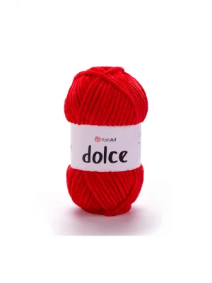 Dolce - Kadife El Örgü Ipi Kırmızı-748