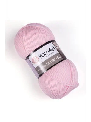MERINO DE LUXE 50 - EL ÖRGÜ İPİ TOZ PEMBE-217