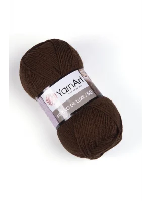 MERINO DE LUXE 50 - EL ÖRGÜ İPİ KIZIL KAHVE-3067