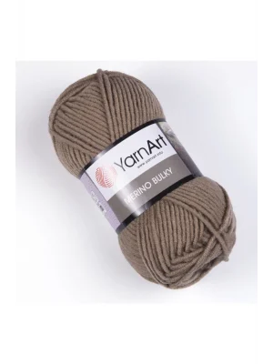 Merıno Bulky - El Örgü Ipi Açık Kahverengi-218