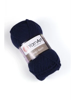 Merıno Bulky - El Örgü Ipi Lacivert-583