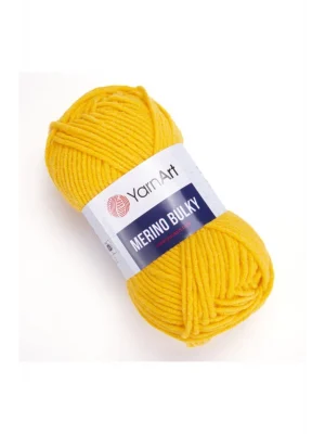 Merıno Bulky - El Örgü Ipi Sarı-586
