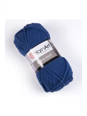 Merıno Bulky - El Örgü Ipi Koyu Mavi-551