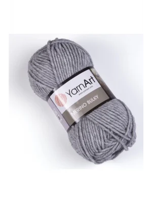Merıno Bulky - El Örgü Ipi Açık Gri-0282