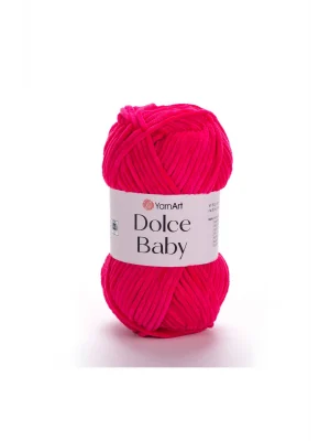 Dolce Baby - Kadife, Bebek El Örgü Ipi Fuşya-759