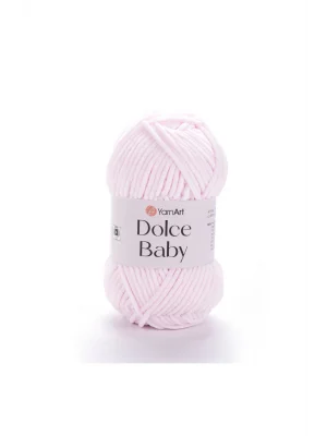Dolce Baby - Kadife, Bebek El Örgü Ipi Toz Pembe-781