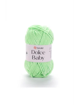 DOLCE BABY - KADİFE, BEBEK EL ÖRGÜ İPİ YEŞİL-850
