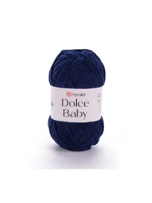 Dolce Baby - Kadife, Bebek El Örgü Ipi Lacivert-756