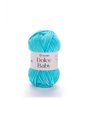 Dolce Baby - Kadife, Bebek El Örgü Ipi Turkuaz-746