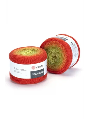 Flowers Merıno - Ebruli El Örgü Ipi Ebruli-539