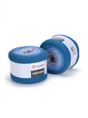 Flowers Merıno - Ebruli El Örgü Ipi Ebruli-540