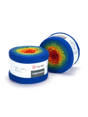 Flowers Merıno - Ebruli El Örgü Ipi Ebruli-535