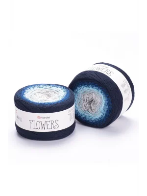 Flowers - Ebruli El Örgü İpi Ebruli-261