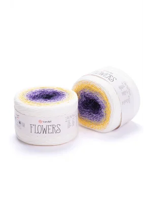 Flowers - Ebruli El Örgü İpi Ebruli-307