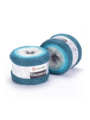 Flowers Moonlıght - Simli, Ebruli El Örgü Ebruli-3289