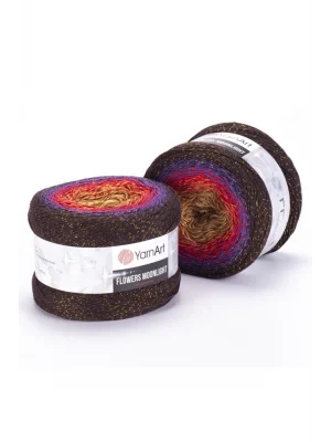 Flowers Moonlıght - Simli, Ebruli El Örgü Ebruli-3265