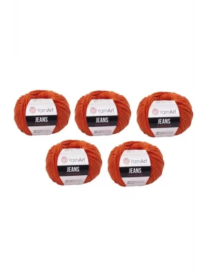 Jeans Amigurumi Örgü Ipi 5li Paket 85 Kiremit Amigurimi Bebek Ipi