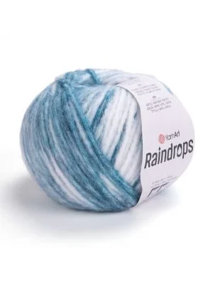 YarnArt Raindrops El Örgü İpi – 50g 115m | Yünlü, Akrilik ve Polyamid Karışımlı Orta Kalınlıkta Renkli İplik