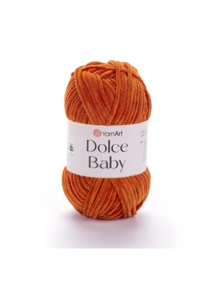 Dolce Baby - Kadife, Bebek El Örgü Ipi Turuncu-778