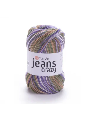 Yarn Art Jeans Crazy Ebruli El Örgü İpi Ebruli 7207