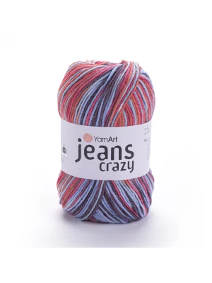 Yarn Art Jeans Crazy Ebruli El Örgü İpi Ebruli 8214